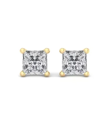 Princess-Cut Lab Diamond Earrings (2 ct. tw.)